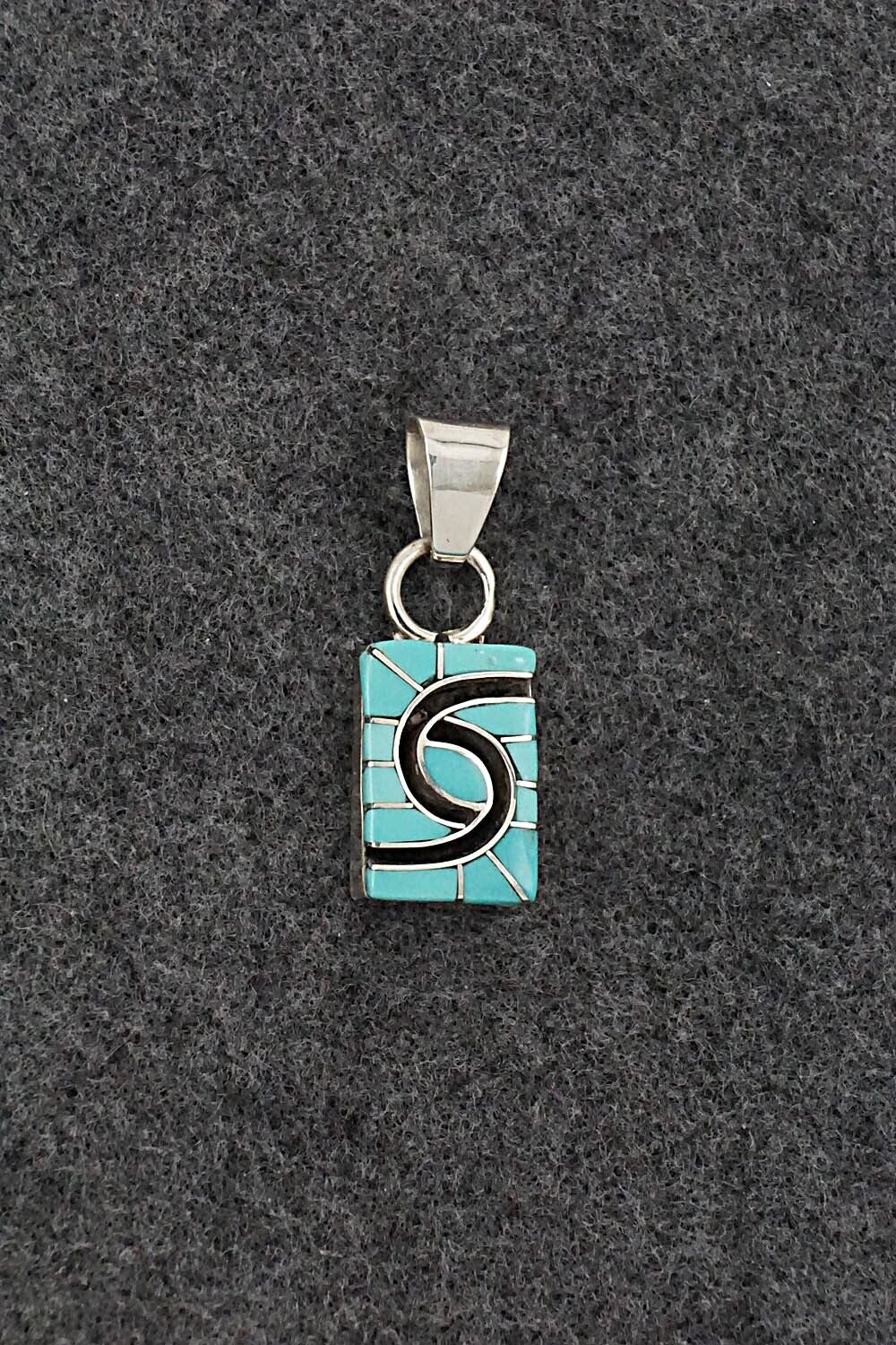 Turquoise & Sterling Silver Pendant - Amy Wesley