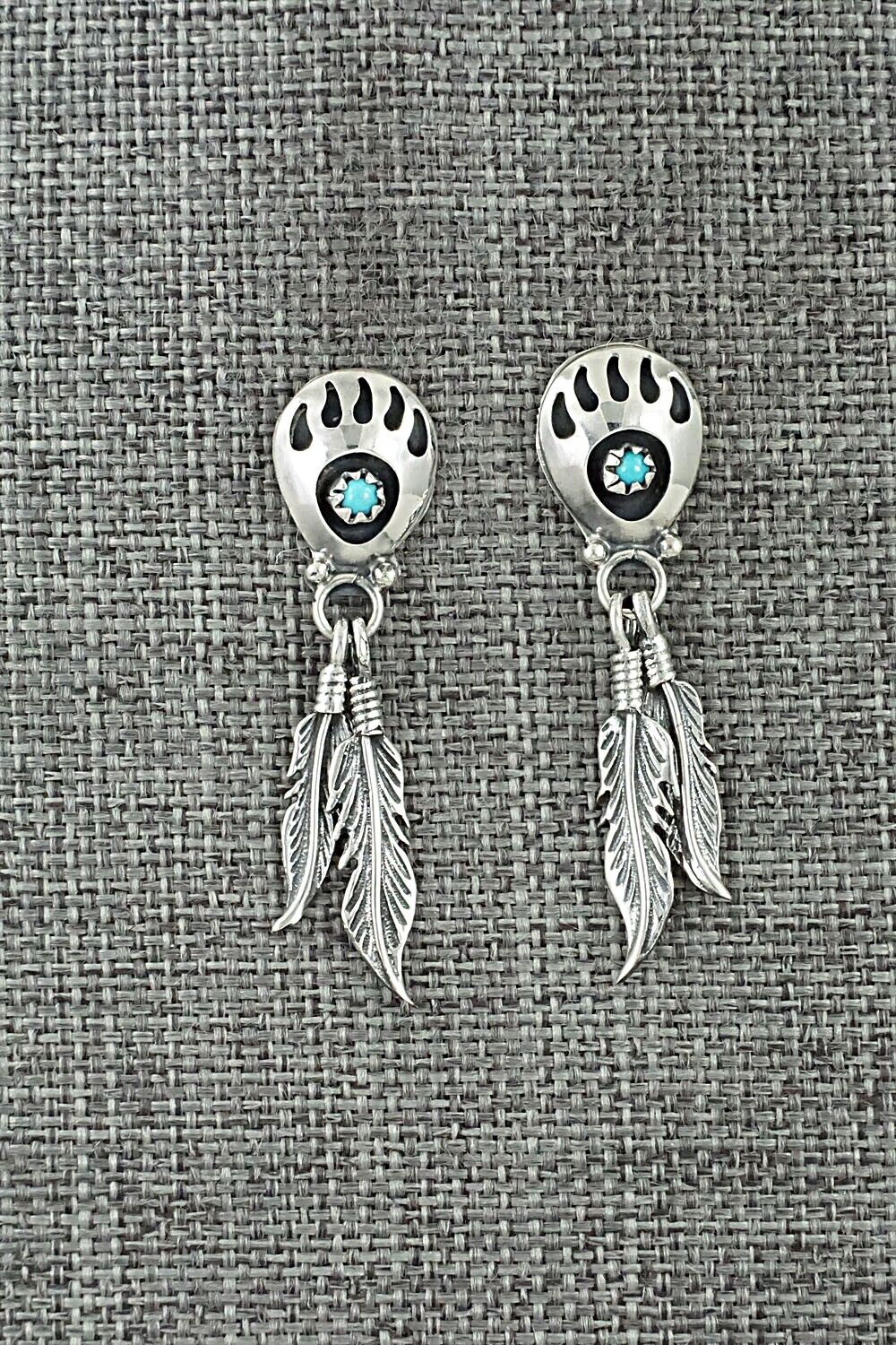 Turquoise & Sterling Silver Earrings - Annie Spencer