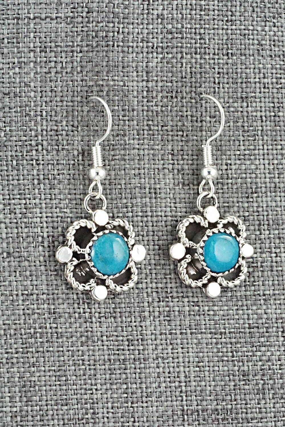 Turquoise & Sterling Silver Earrings - Sandra Parkett