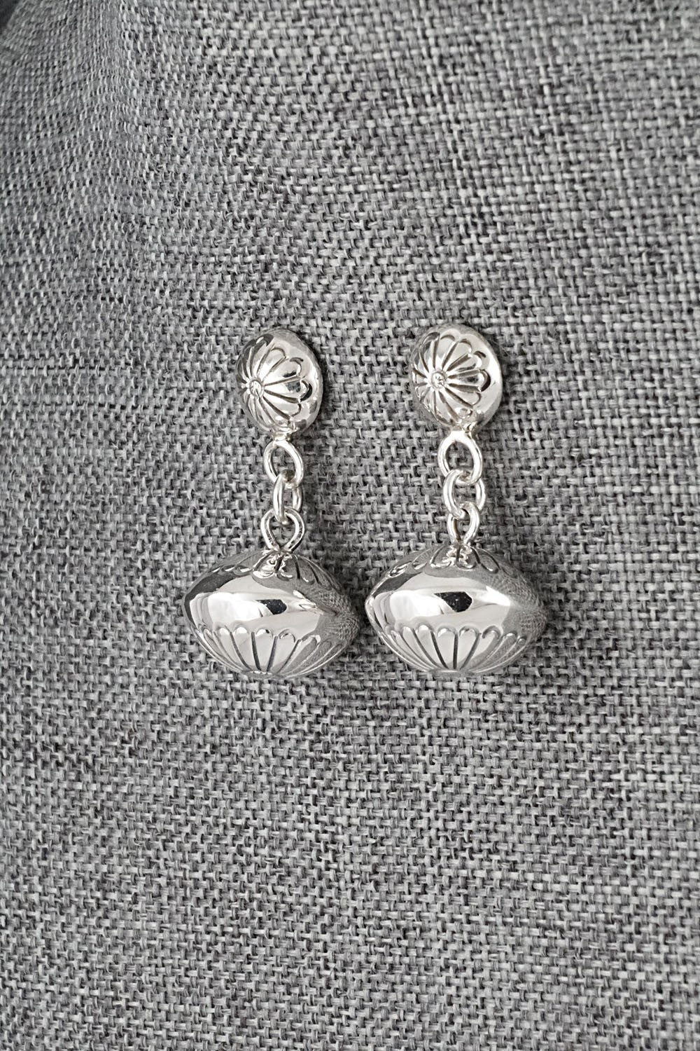 Sterling Silver Earrings - Marie Yazzie
