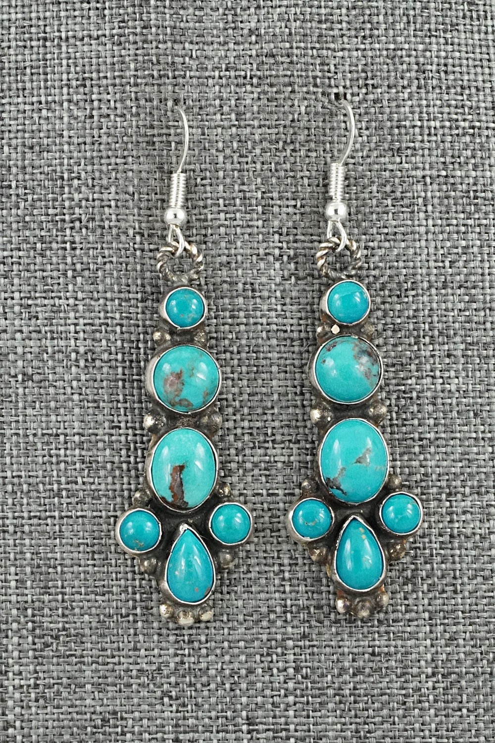 Turquoise & Sterling Silver Earrings - Devin Brown