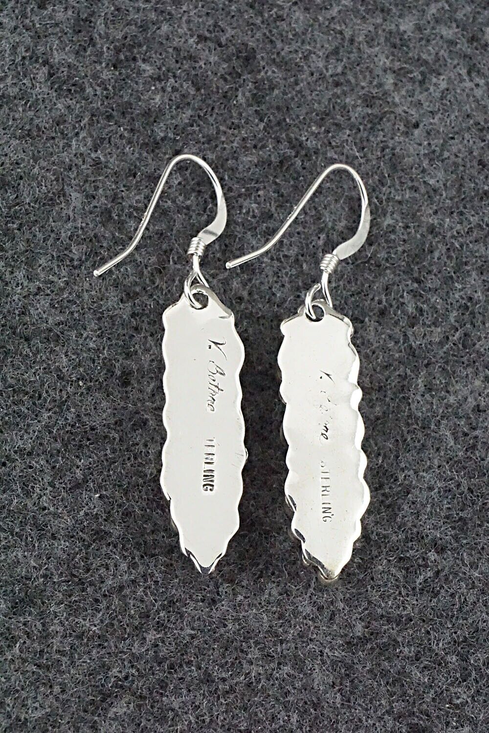 Coral & Sterling Silver Earrings - Verley Betone