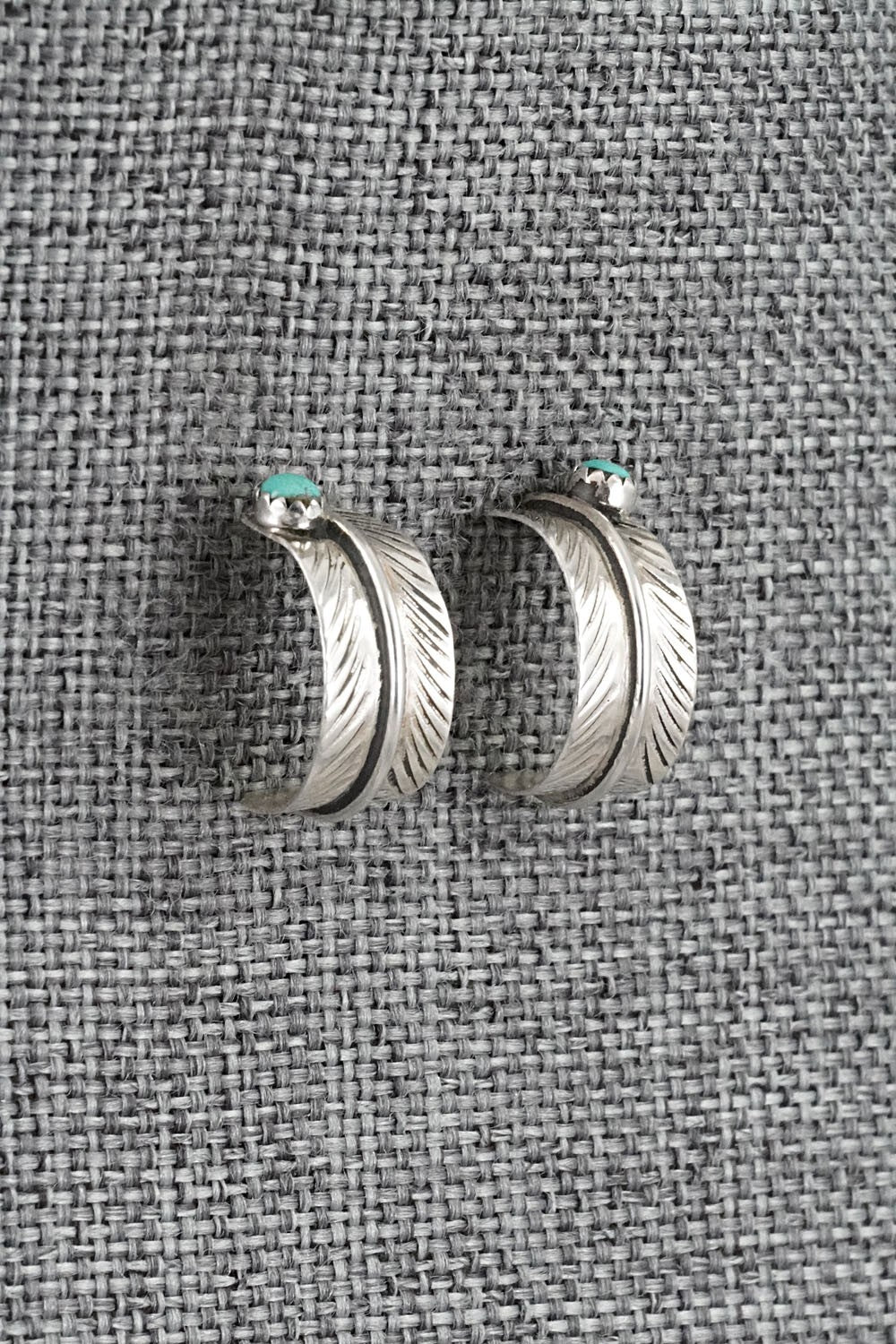 Turquoise & Sterling Silver Earrings - Aaron Davis