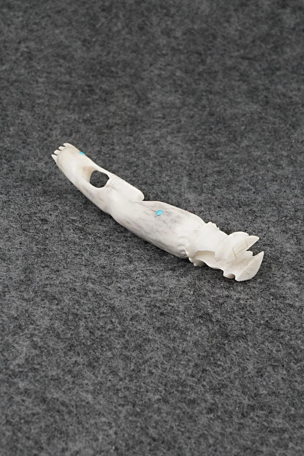 Flute Player Zuni Fetish Carving - Ethan Lowsayate