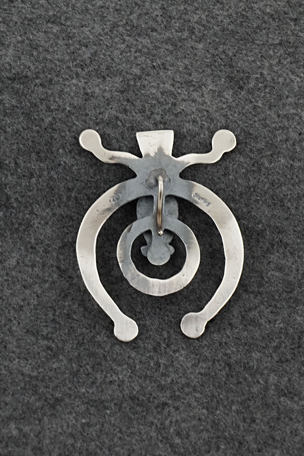 Turquoise & Sterling Silver Naja Pendant - Harrison Bitsue