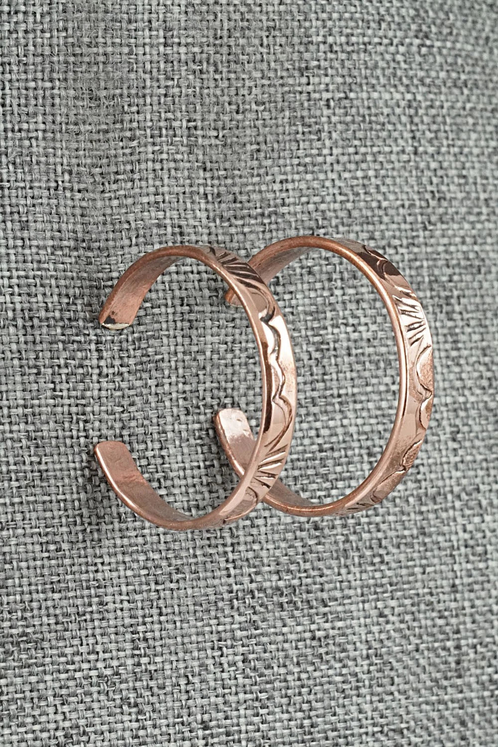Copper Hoop Earrings - Elaine Tahe