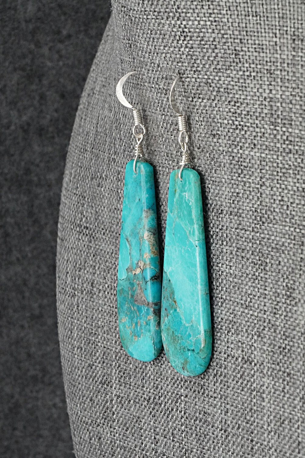 Turquoise & Sterling Silver Earrings - Tammy Nolcot