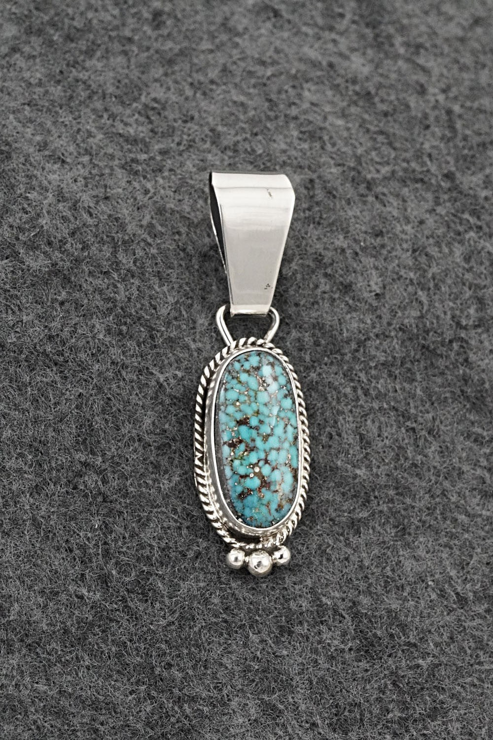 Turquoise & Sterling Silver Pendant - Rena Begay