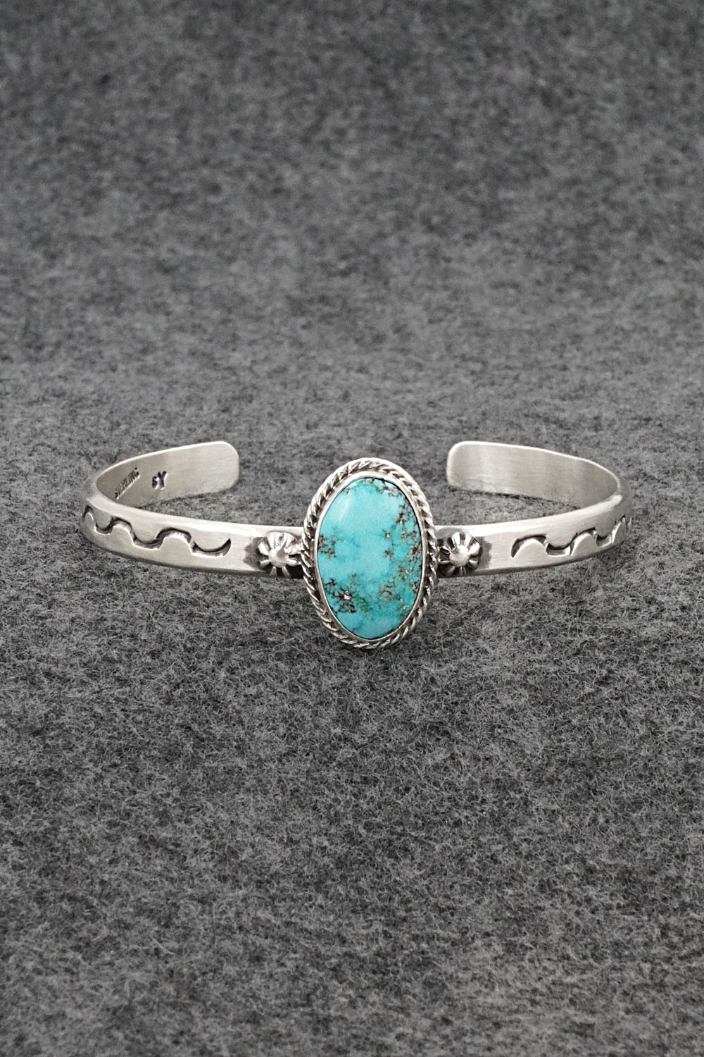 Turquoise & Sterling Silver Bracelet - Samuel Yellowhair