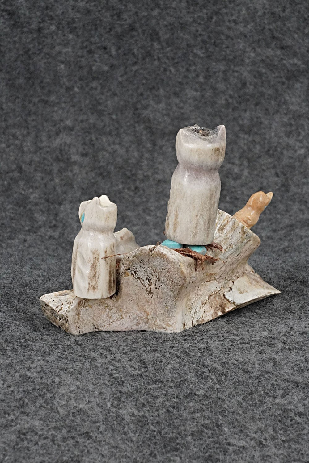 Owls Zuni Fetish Carving - Marvelita Phillips