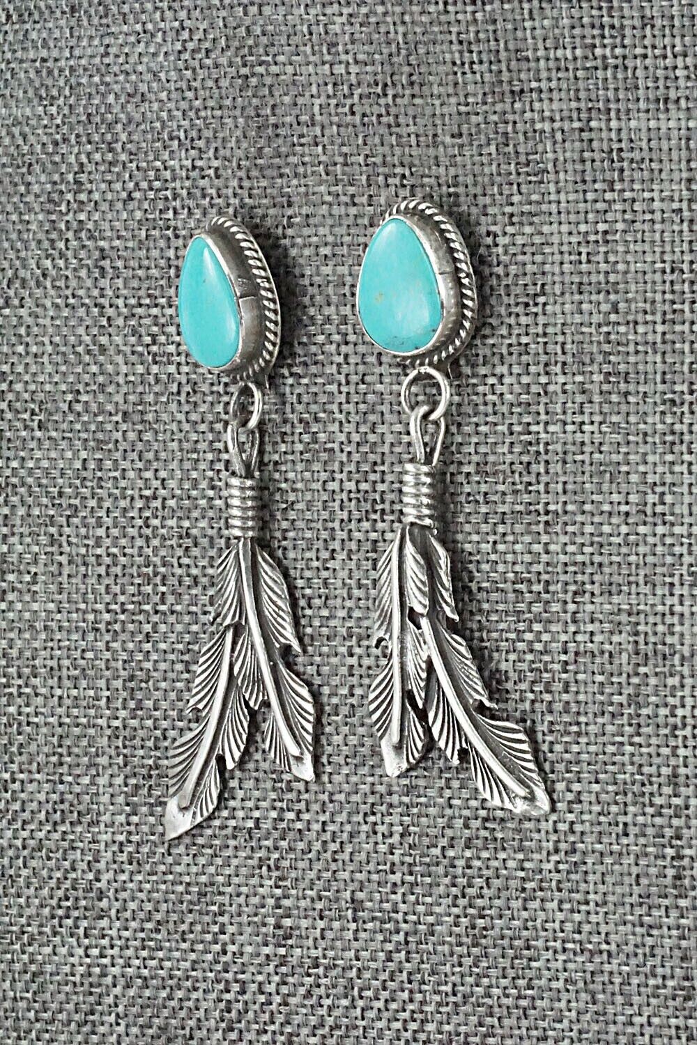 Turquoise and Sterling Silver Earrings - Sharon McCarthy