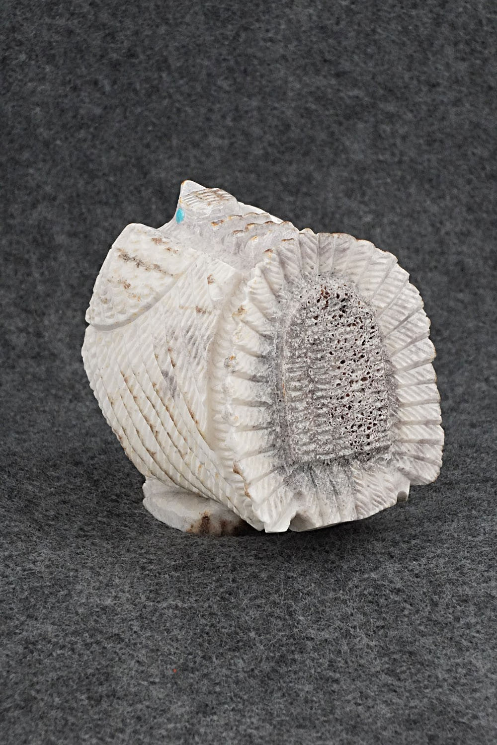 Turkey Zuni Fetish Carving - Garrick Weeka