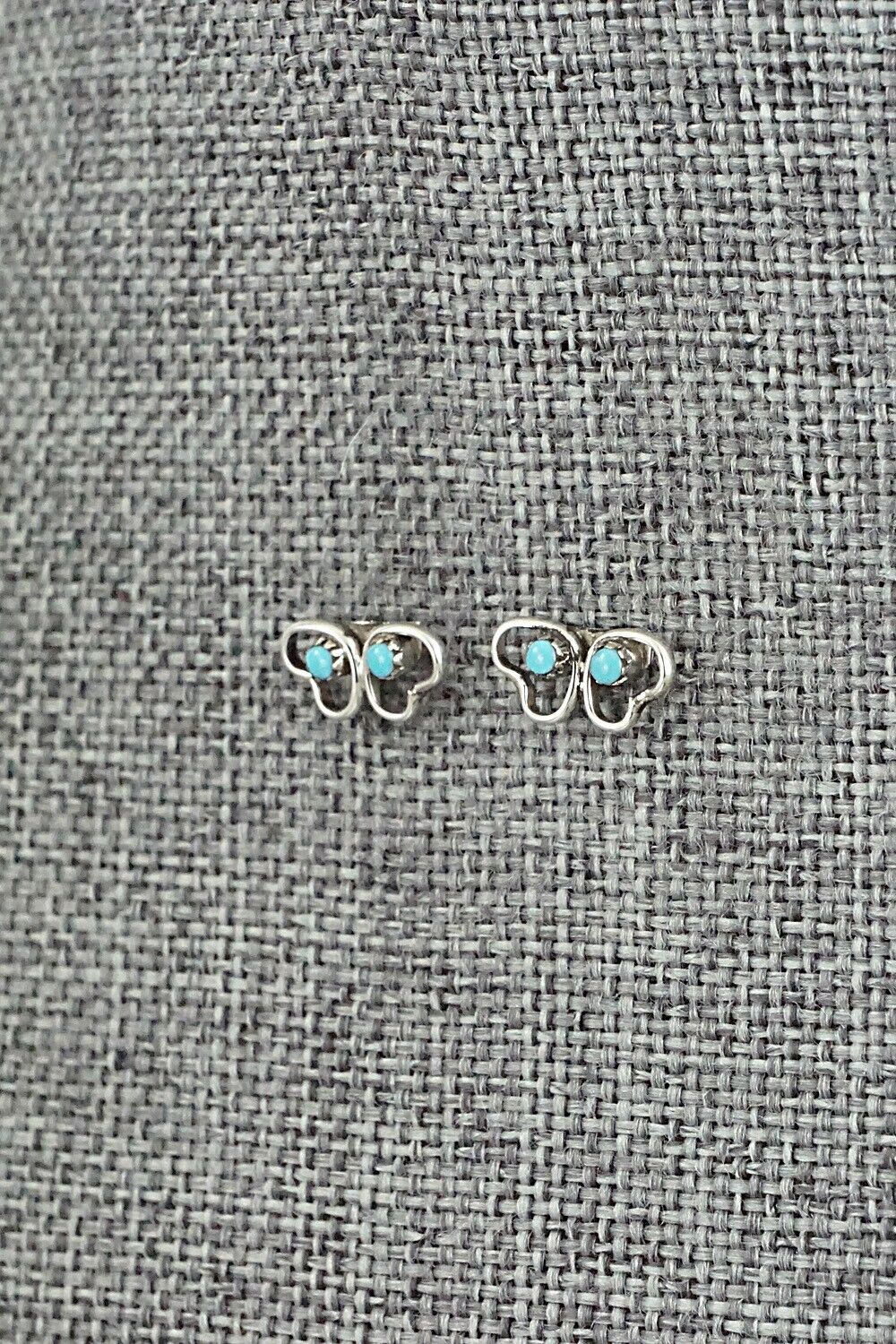 Turquoise & Sterling Silver Earrings - Dorothy Natachu