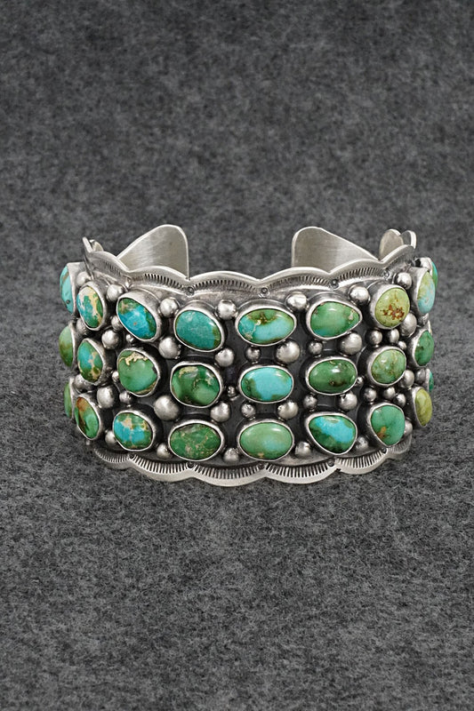 Turquoise & Sterling Silver Bracelet - Tom Lewis