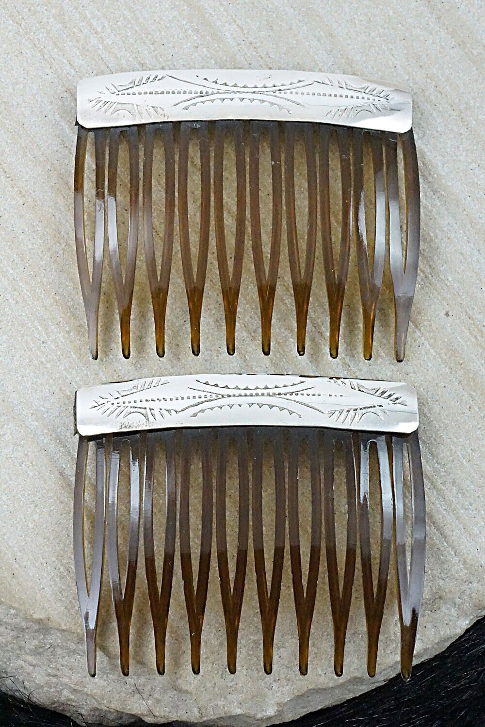 Sterling Silver Hair Combs - Randall Dalgai