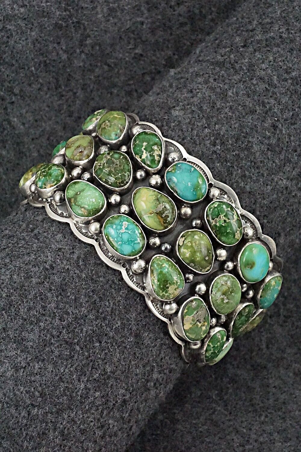 Turquoise & Sterling Silver Bracelet - Tom Lewis
