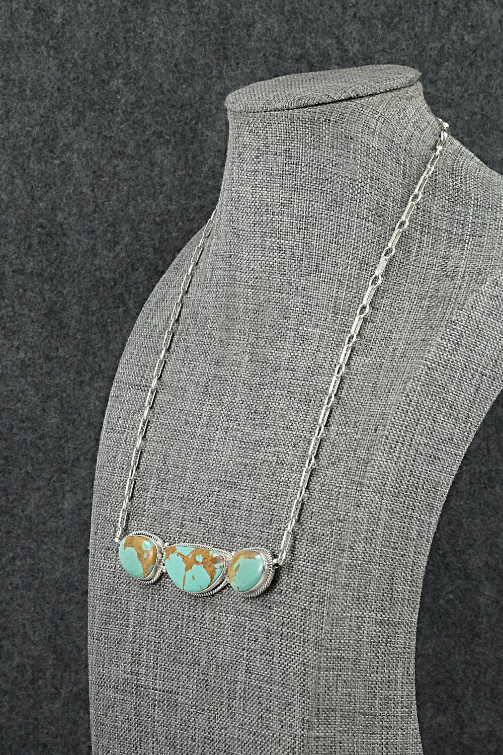 Turquoise & Sterling Silver Necklace - Rena Begay