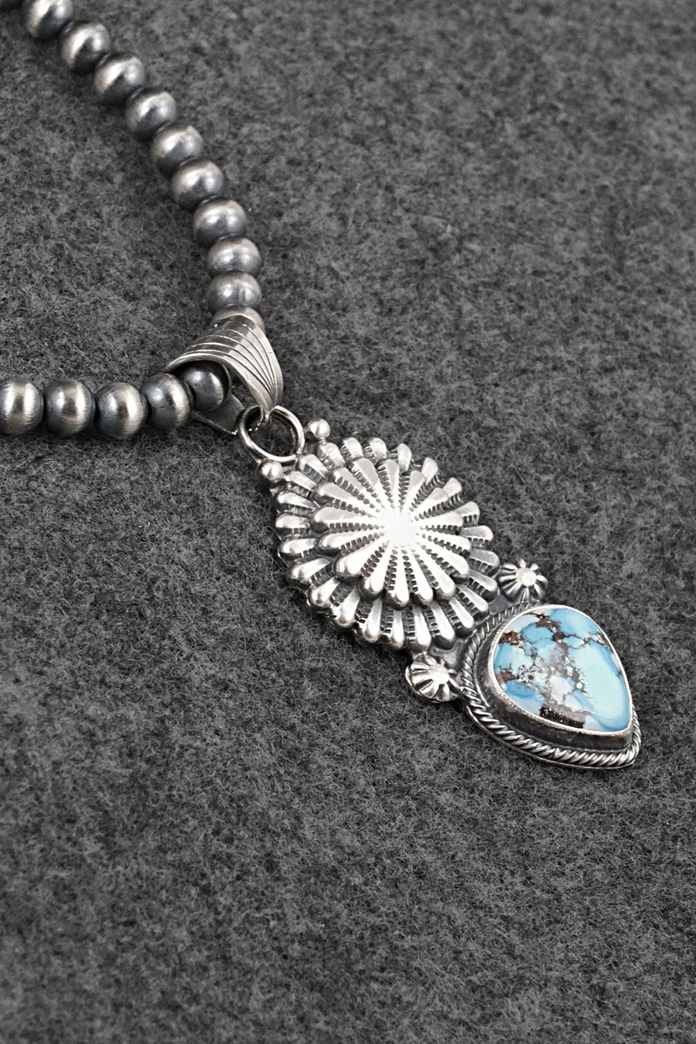Turquoise & Sterling Silver Necklace - Sharon McCarthy