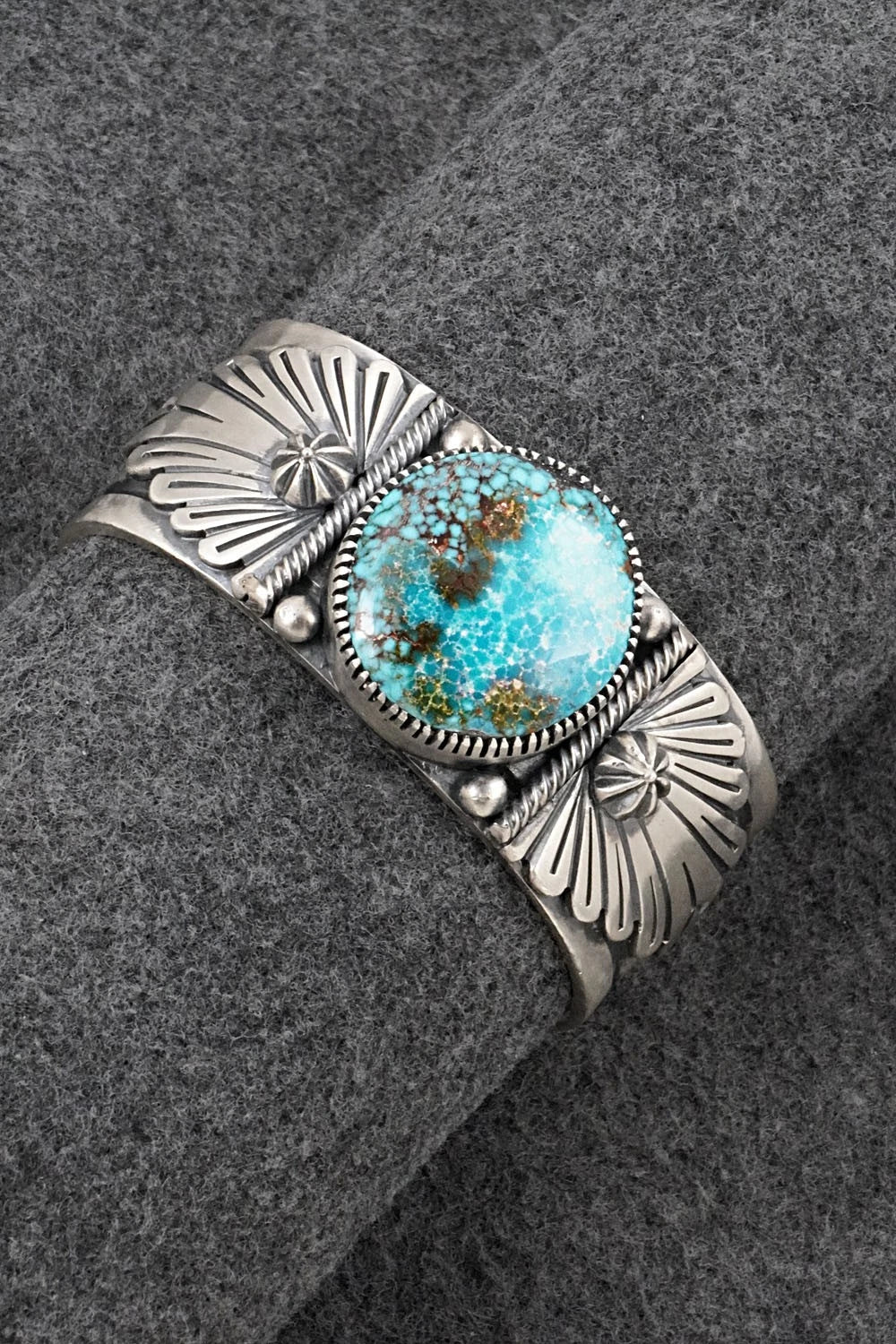 Turquoise & Sterling Silver Bracelet - Mark Yazzie
