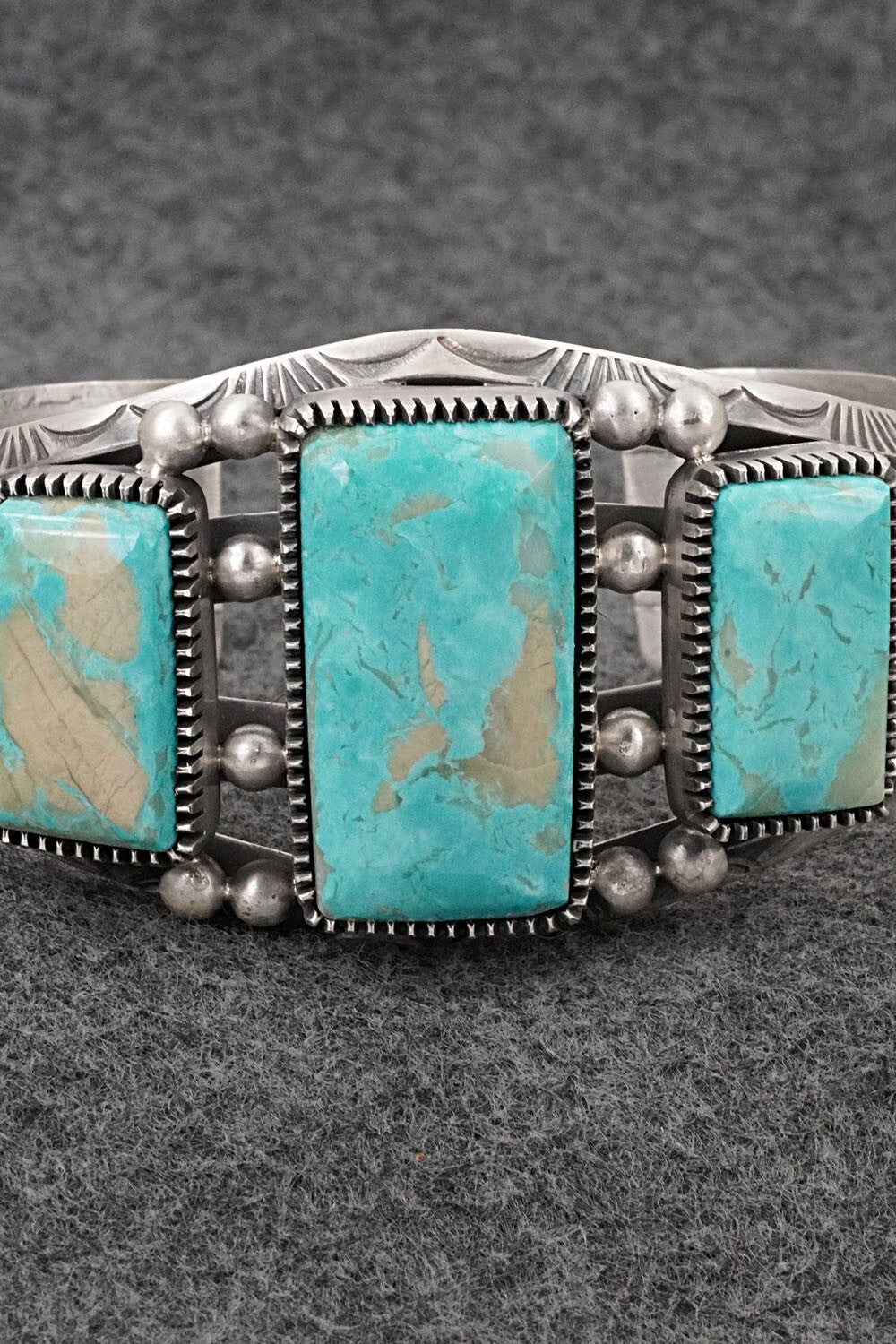 Turquoise & Sterling Silver Bracelet - Mark Yazzie