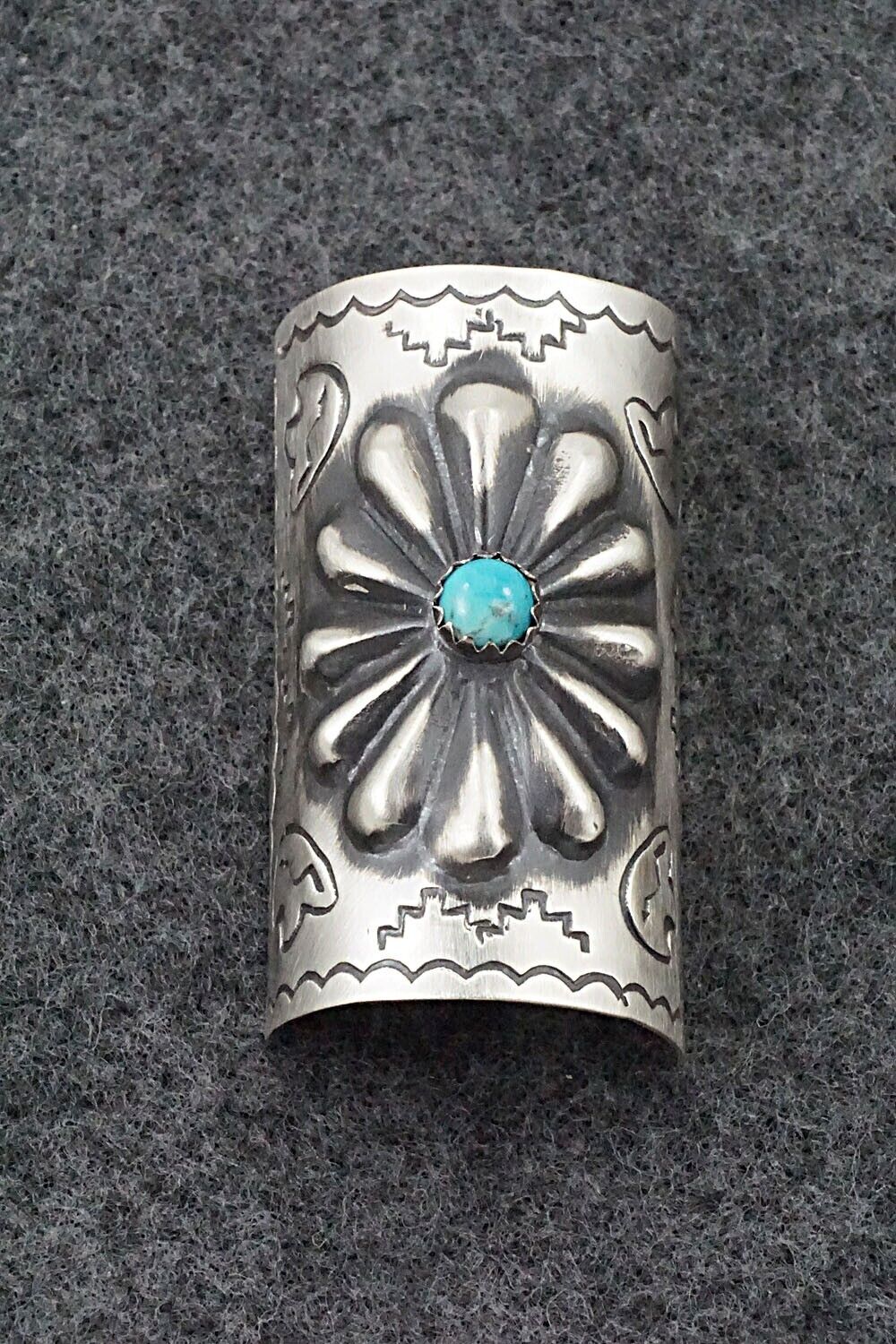 Turquoise & Sterling Silver Hair Pin - Arlene Soce