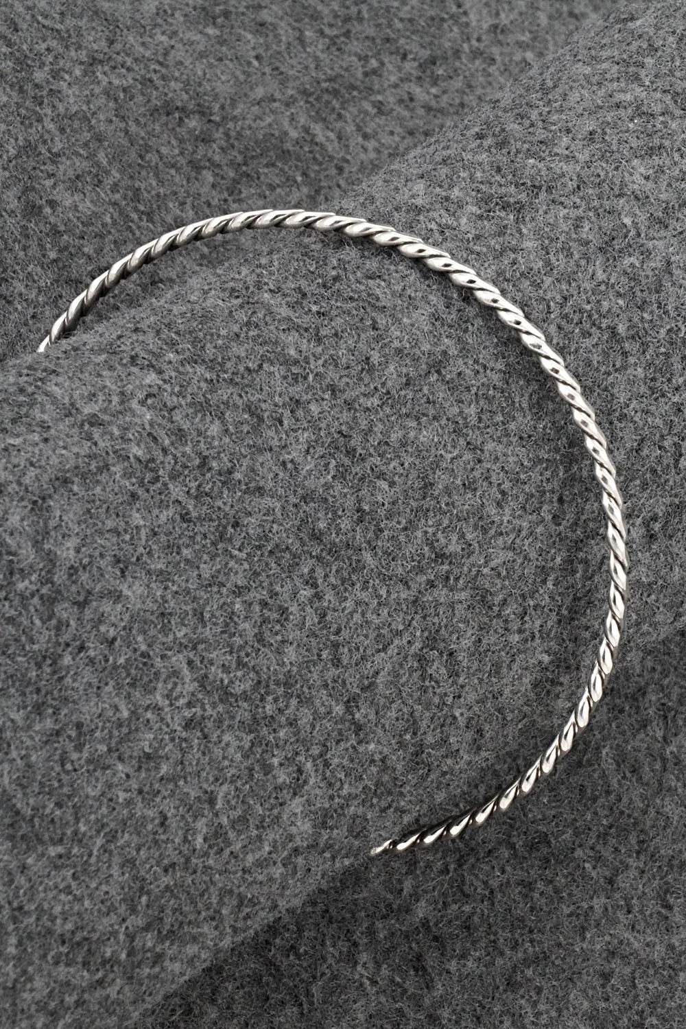 Sterling Silver Bangle Bracelet - Elaine Tahe