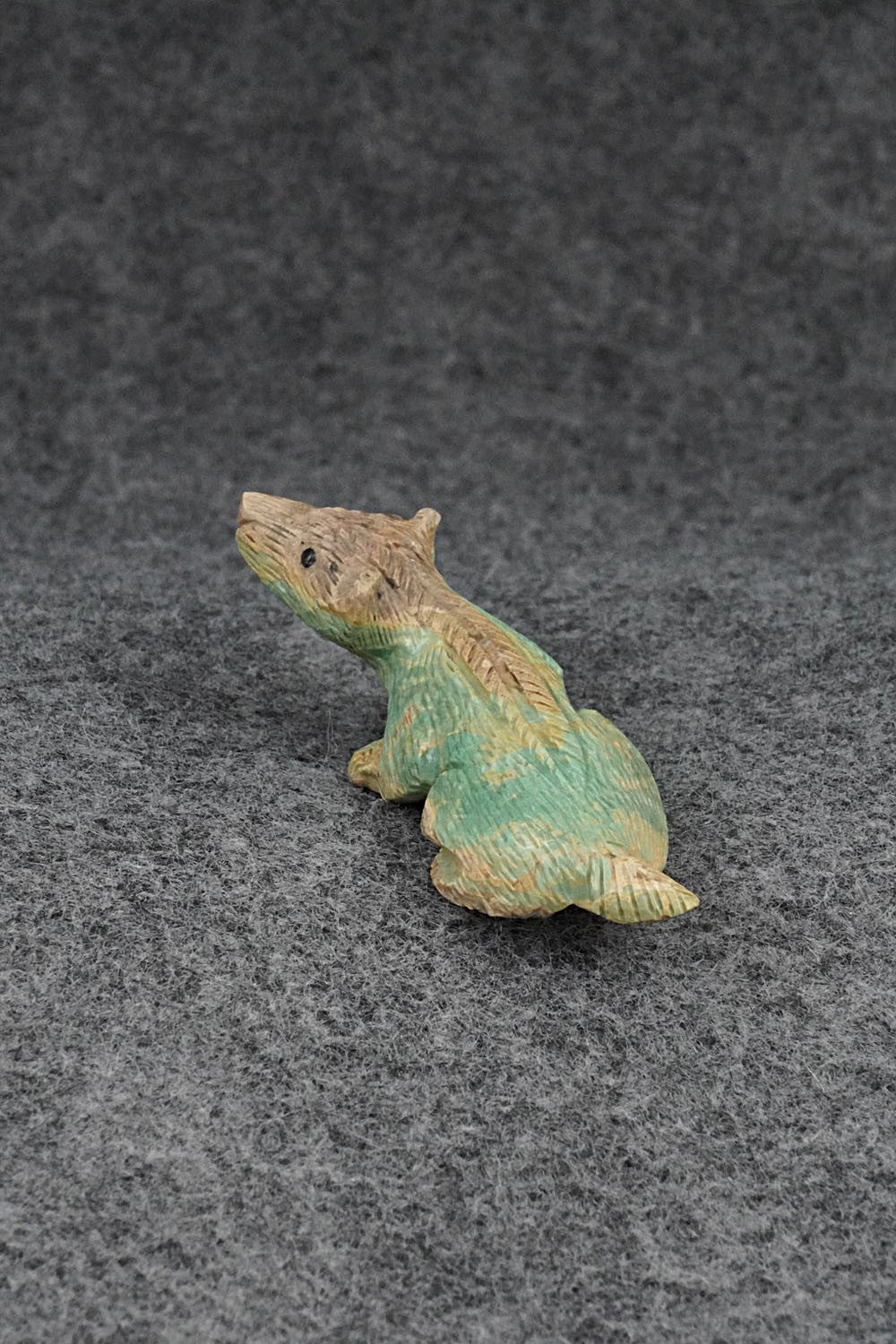 Badger Zuni Fetish Carving - Lance Cheama