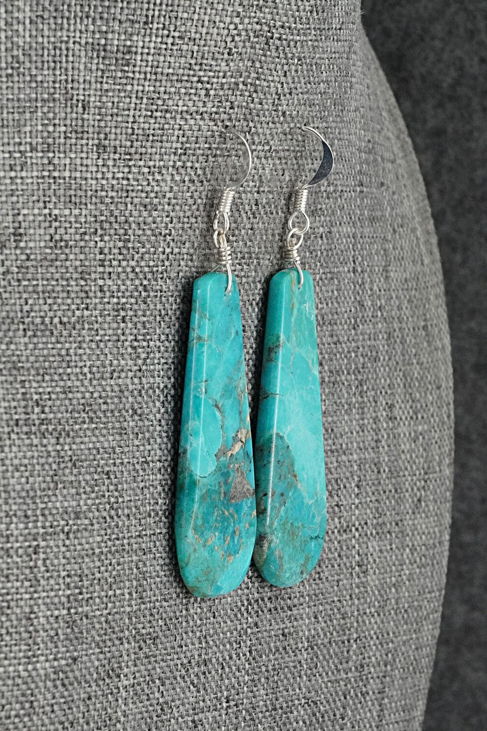 Turquoise & Sterling Silver Earrings - Tammy Nolcot