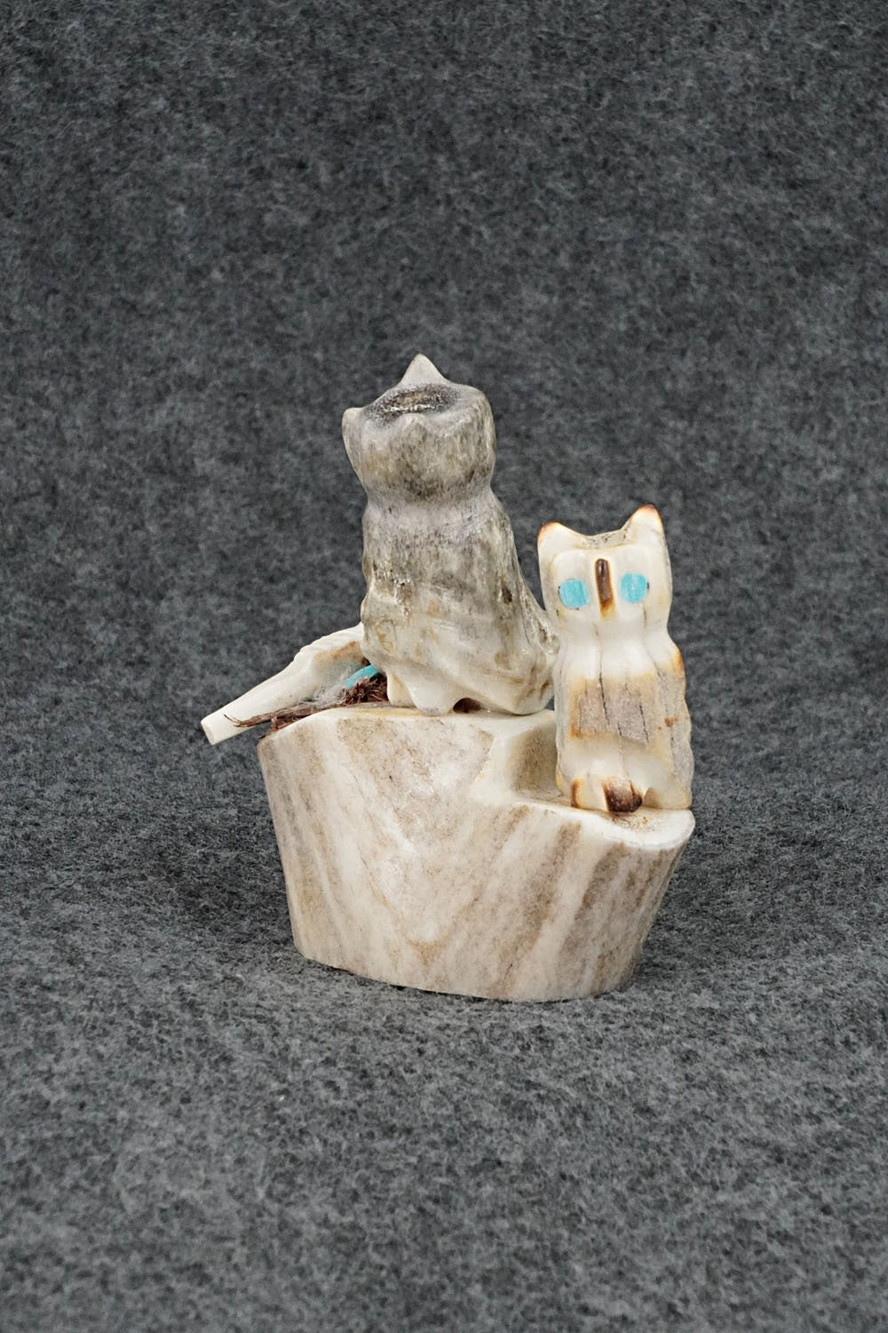 Owls Zuni Fetish Carving - Marvelita Phillips
