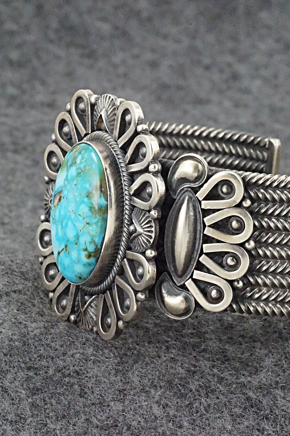 Turquoise & Sterling Silver Bracelet - Derrick Gordon