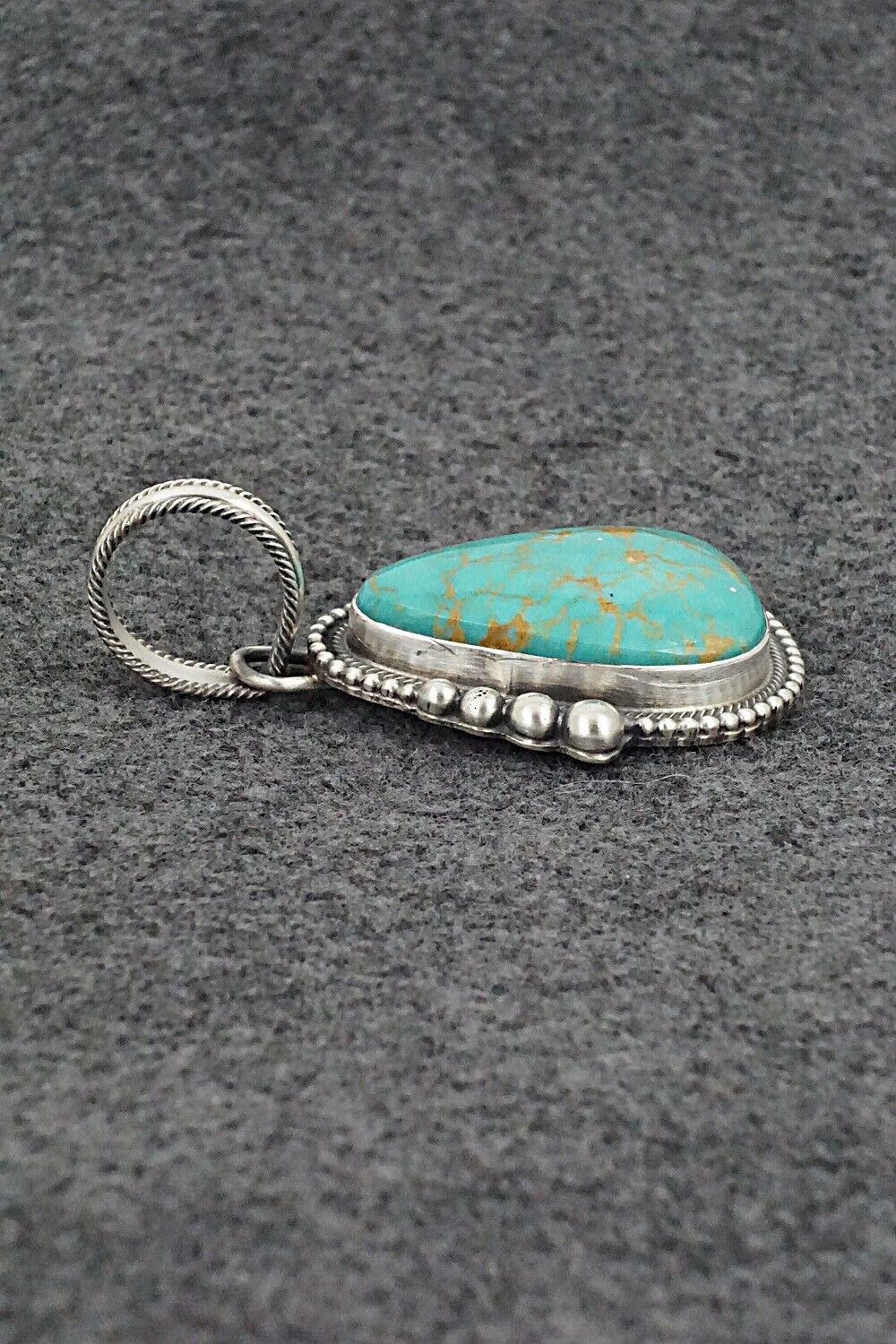 Turquoise & Sterling Silver Pendant - Kathleen Livingston