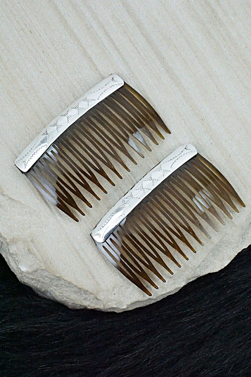 Sterling Silver Hair Combs - Randall Dalgai