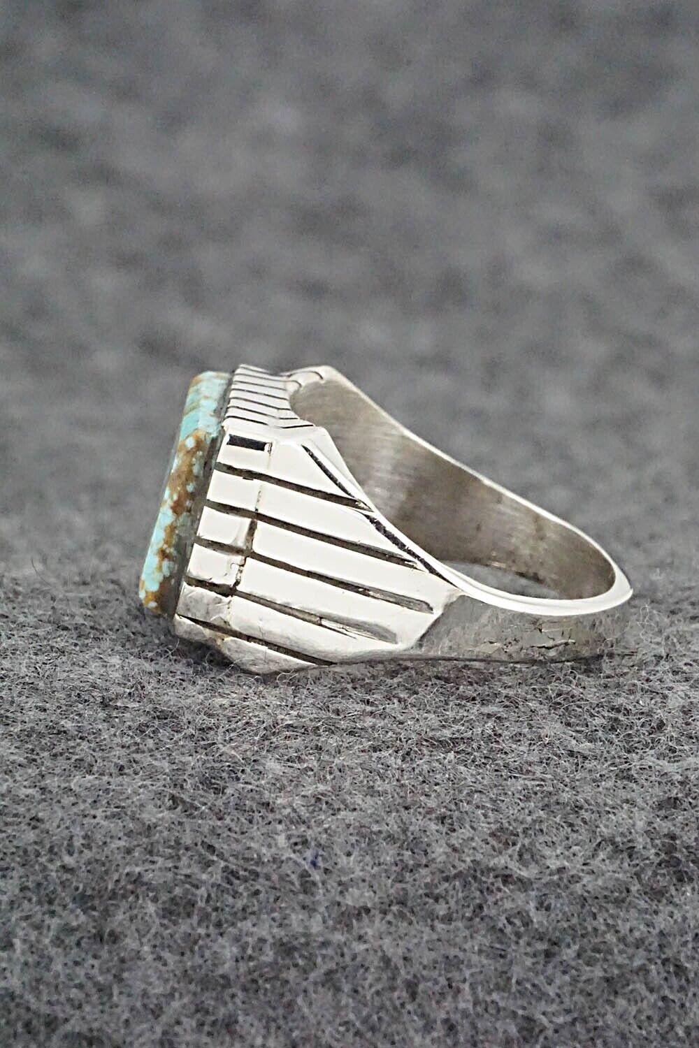 Turquoise & Sterling Silver Ring - Trevor Jack - Size 10.25