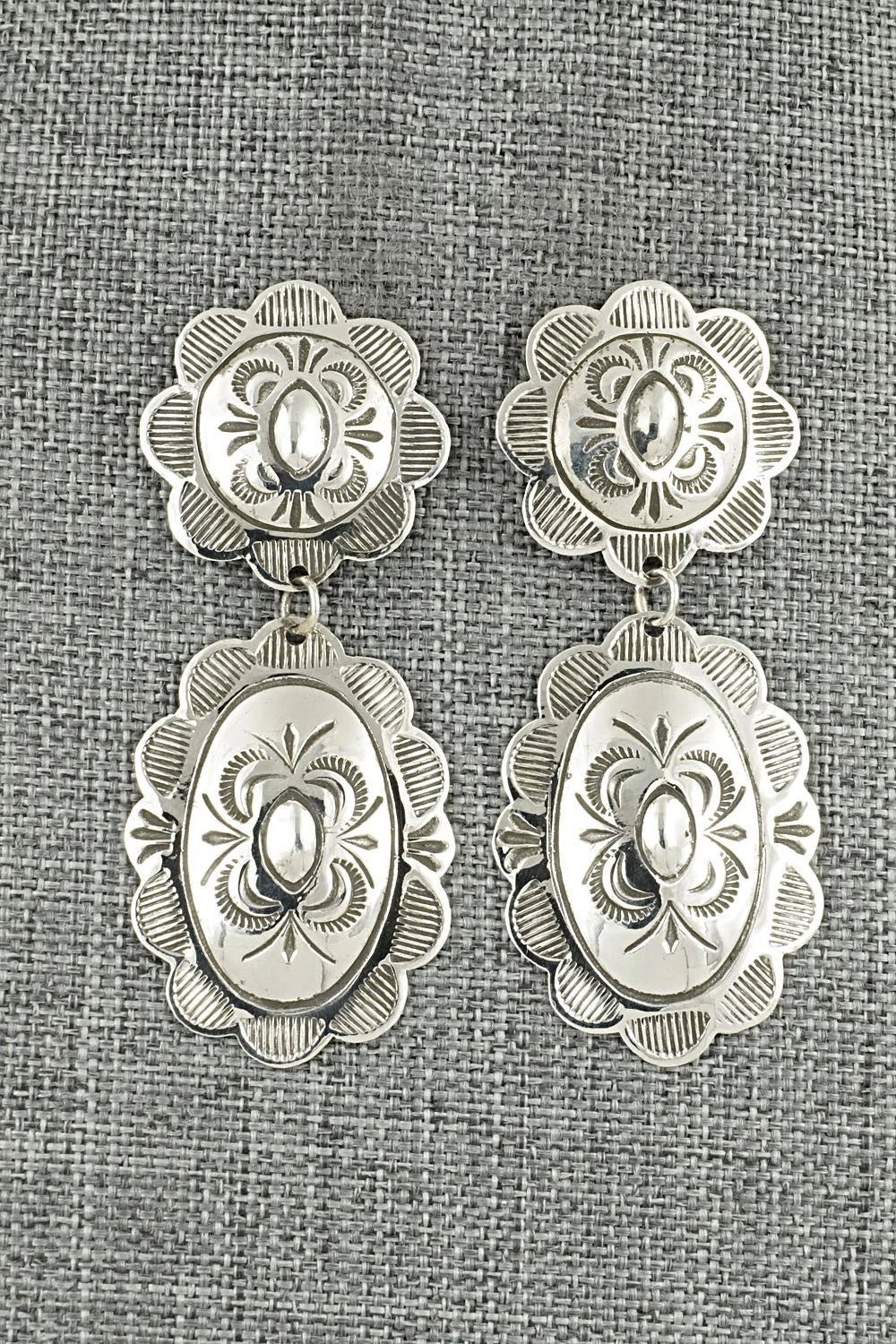Sterling Silver Earrings - Bertha Begay