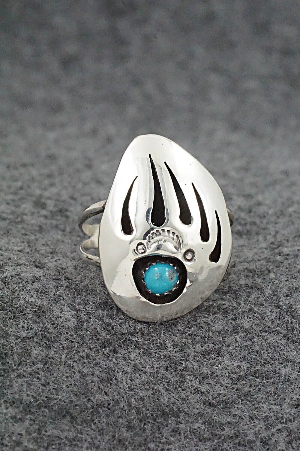 Turquoise & Sterling Silver Ring - Ervin Begay - Size 9
