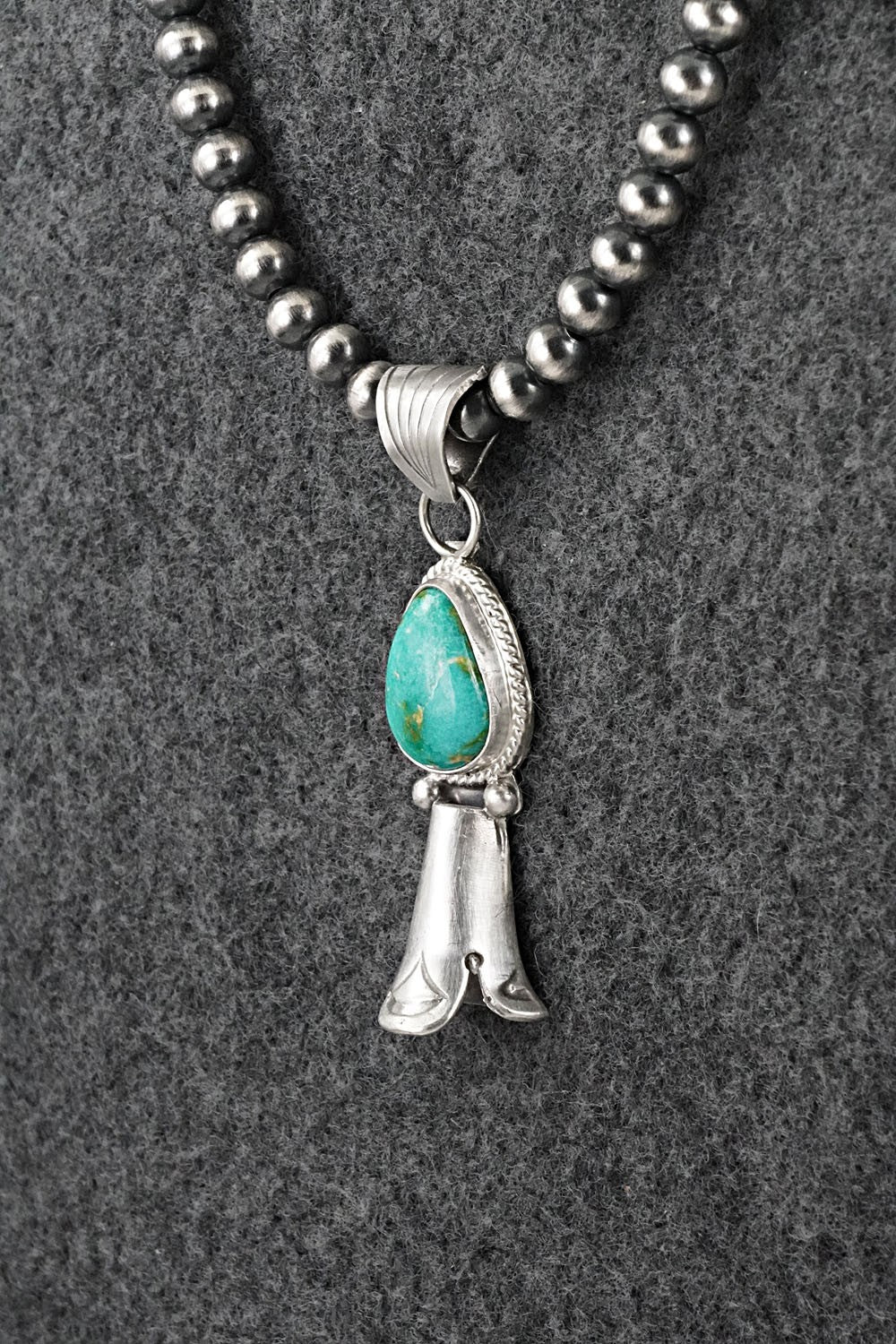 Turquoise & Sterling Silver Necklace - Samuel Yellowhair