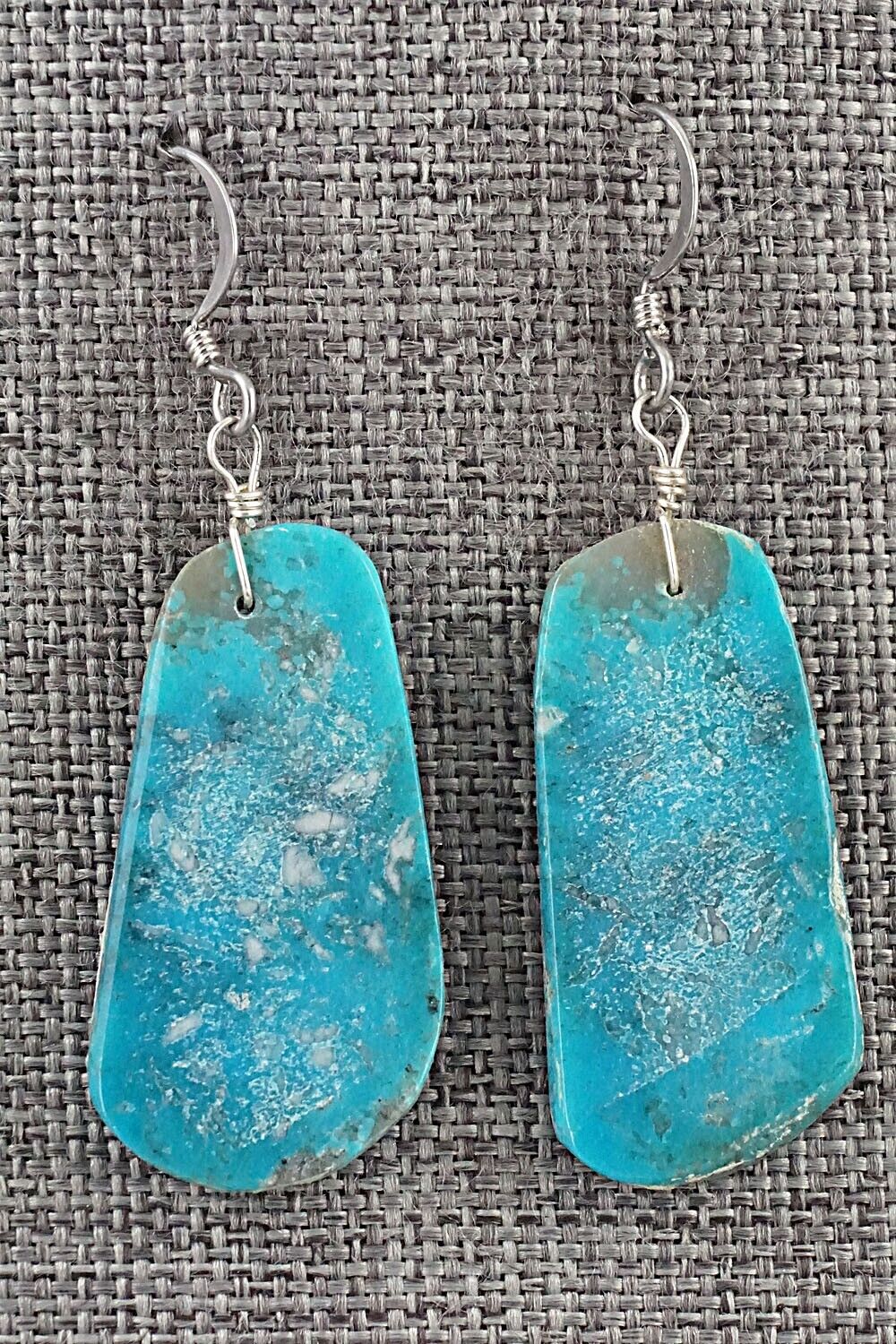Turquoise & Sterling Silver Earrings - Joe Garcia