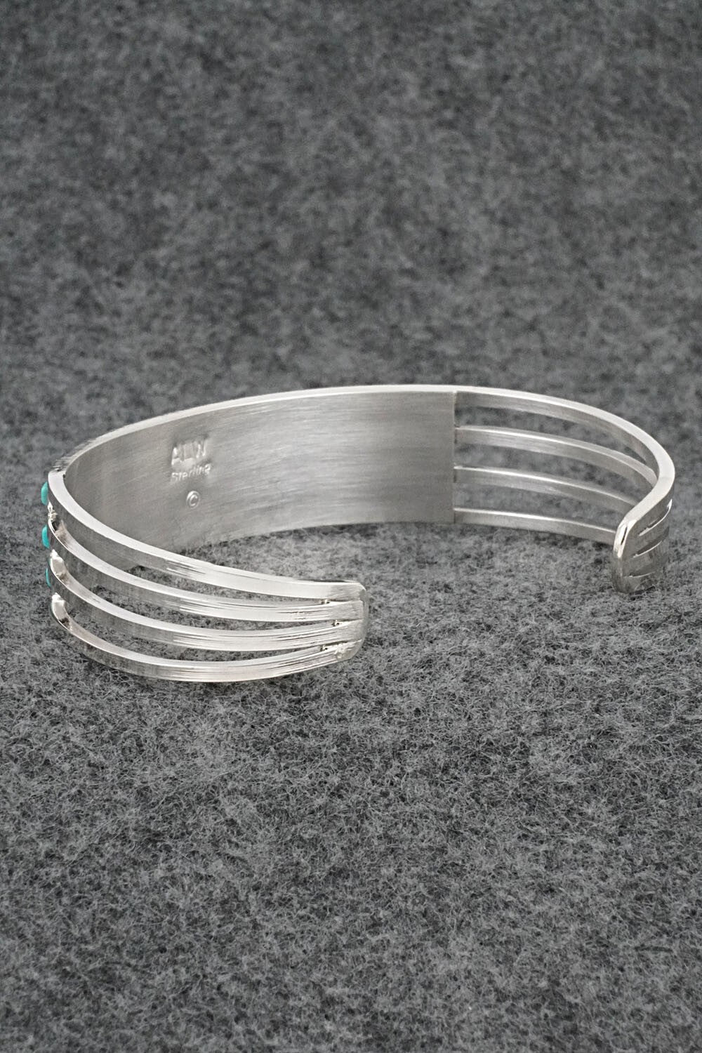 Turquoise & Sterling Silver Inlay Bracelet - Anson Wallace