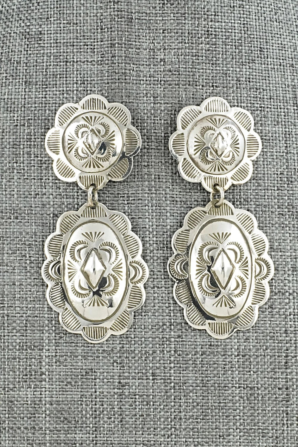 Sterling Silver Earrings - Bertha Begay