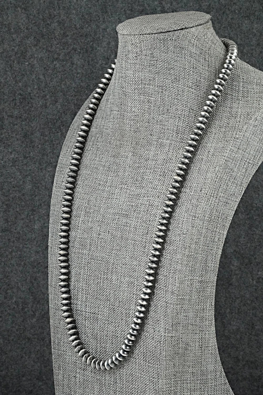 Sterling Silver Navajo Pearl Necklace 24" - Austin Haley