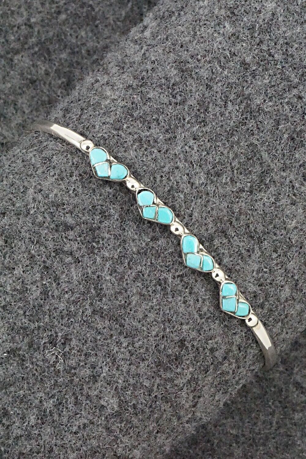 Turquoise & Sterling Silver Bracelet - Karla Chavez