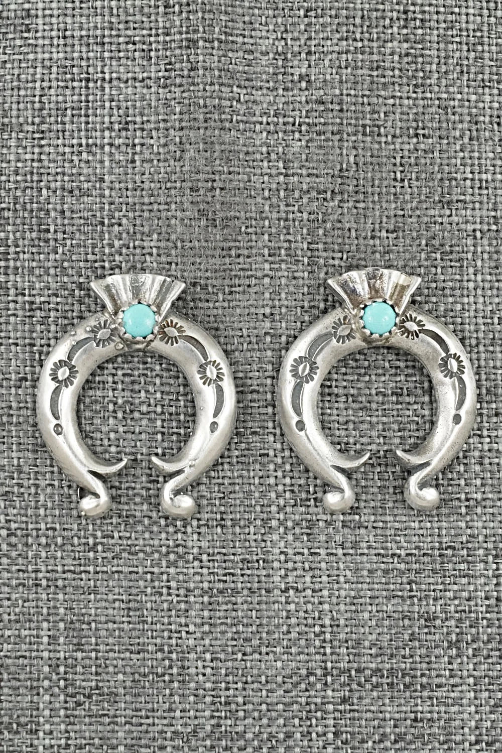 Turquoise & Sterling Silver Earrings - Adrienne Gordon