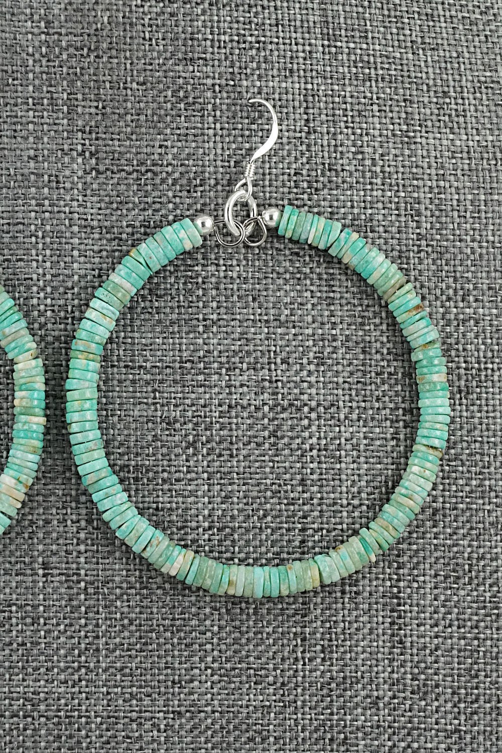 Turquoise & Sterling Silver Earrings - Doreen Jake