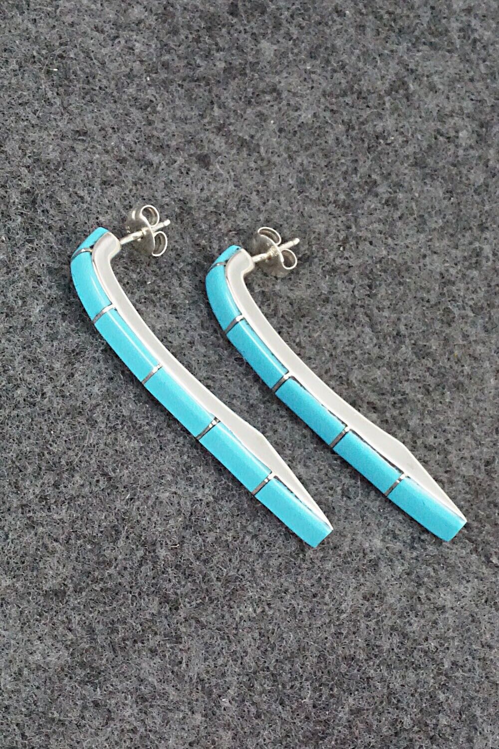 Turquoise & Sterling Silver Earrings - Verna Kanesta