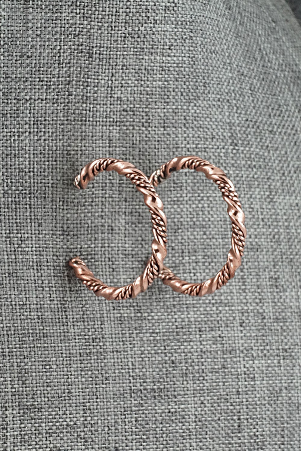Copper Hoop Earrings - Elaine Tahe
