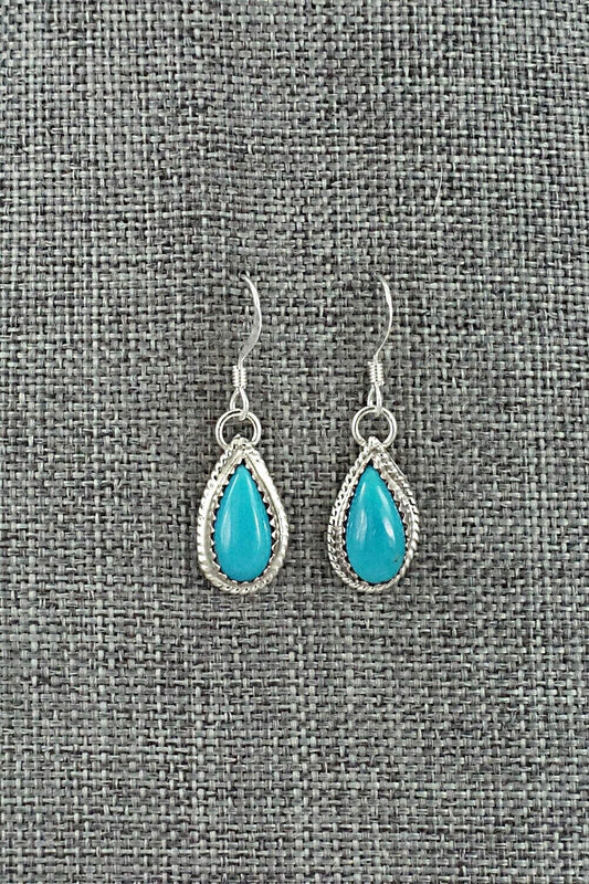Turquoise & Sterling Silver Earrings - Angeline Platero