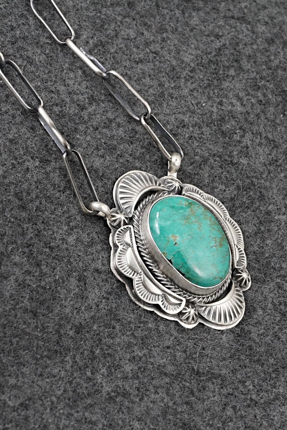 Turquoise & Sterling Silver Necklace - Randy Boyd