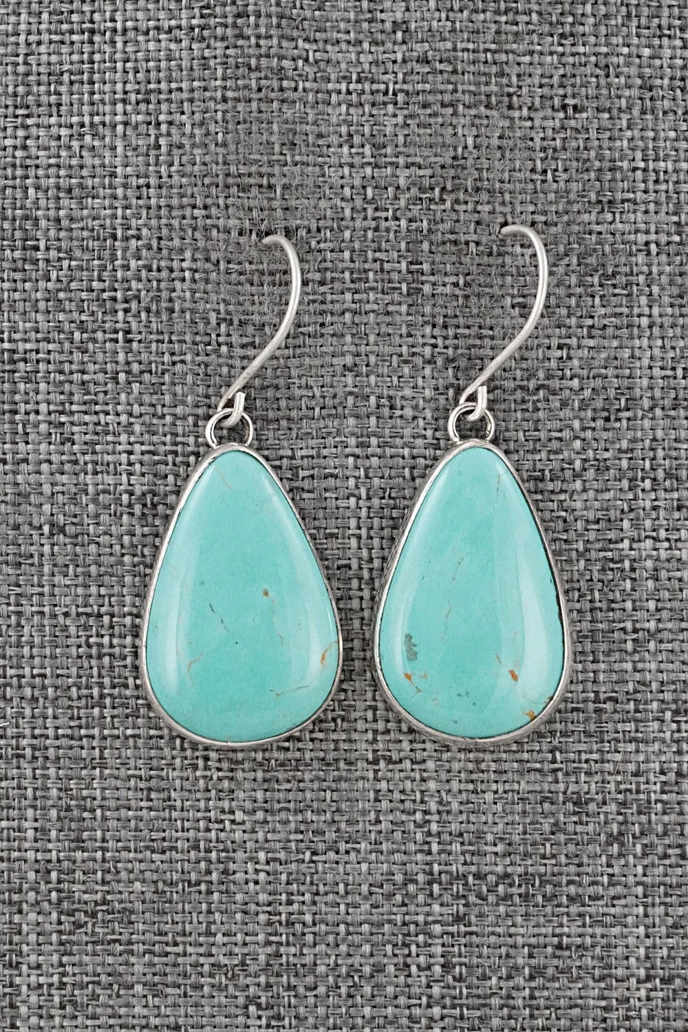 Turquoise & Sterling Silver Earrings - Eugene Gruber