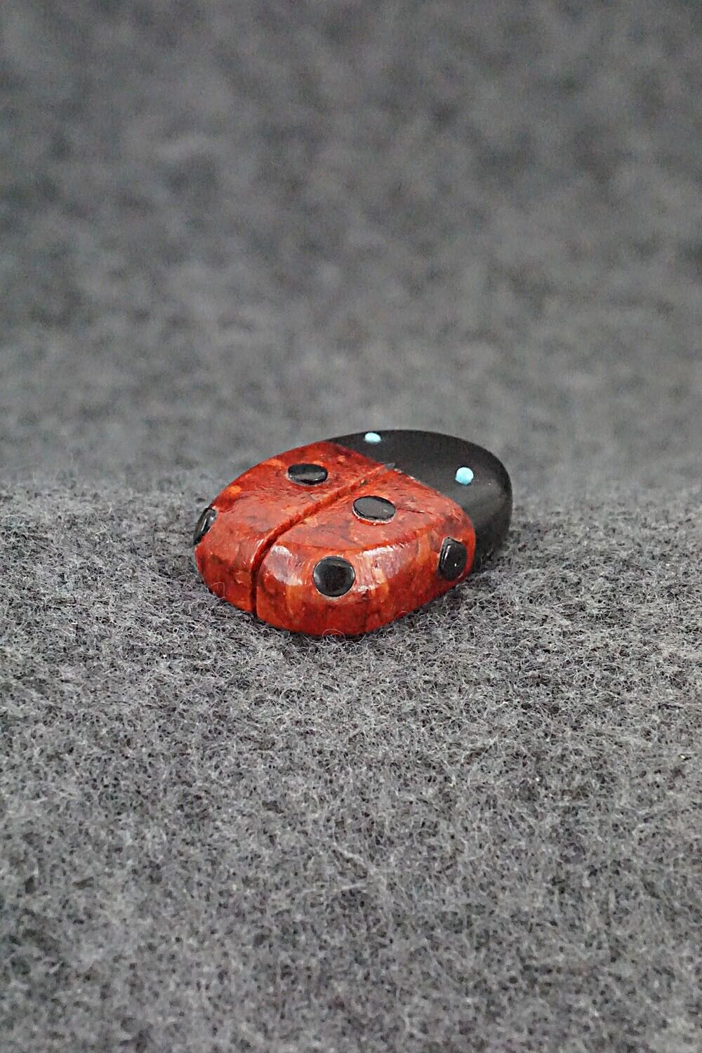 Ladybug Zuni Fetish Carving - Reynold Lunasee