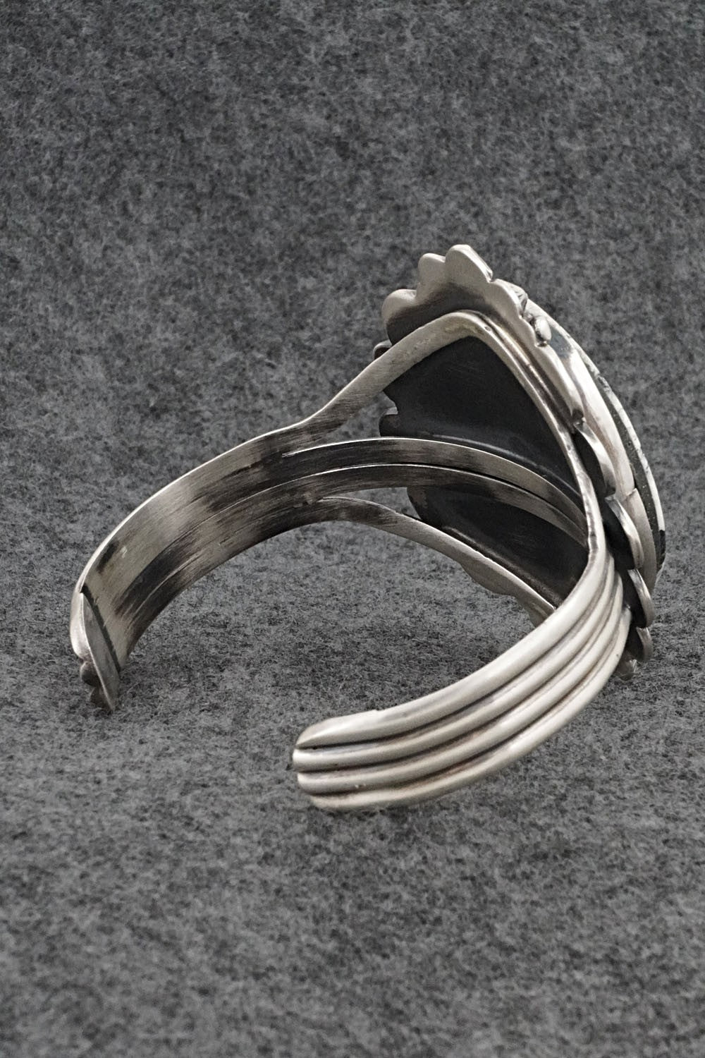 White Buffalo & Sterling Silver Bracelet - Vernon Johnson